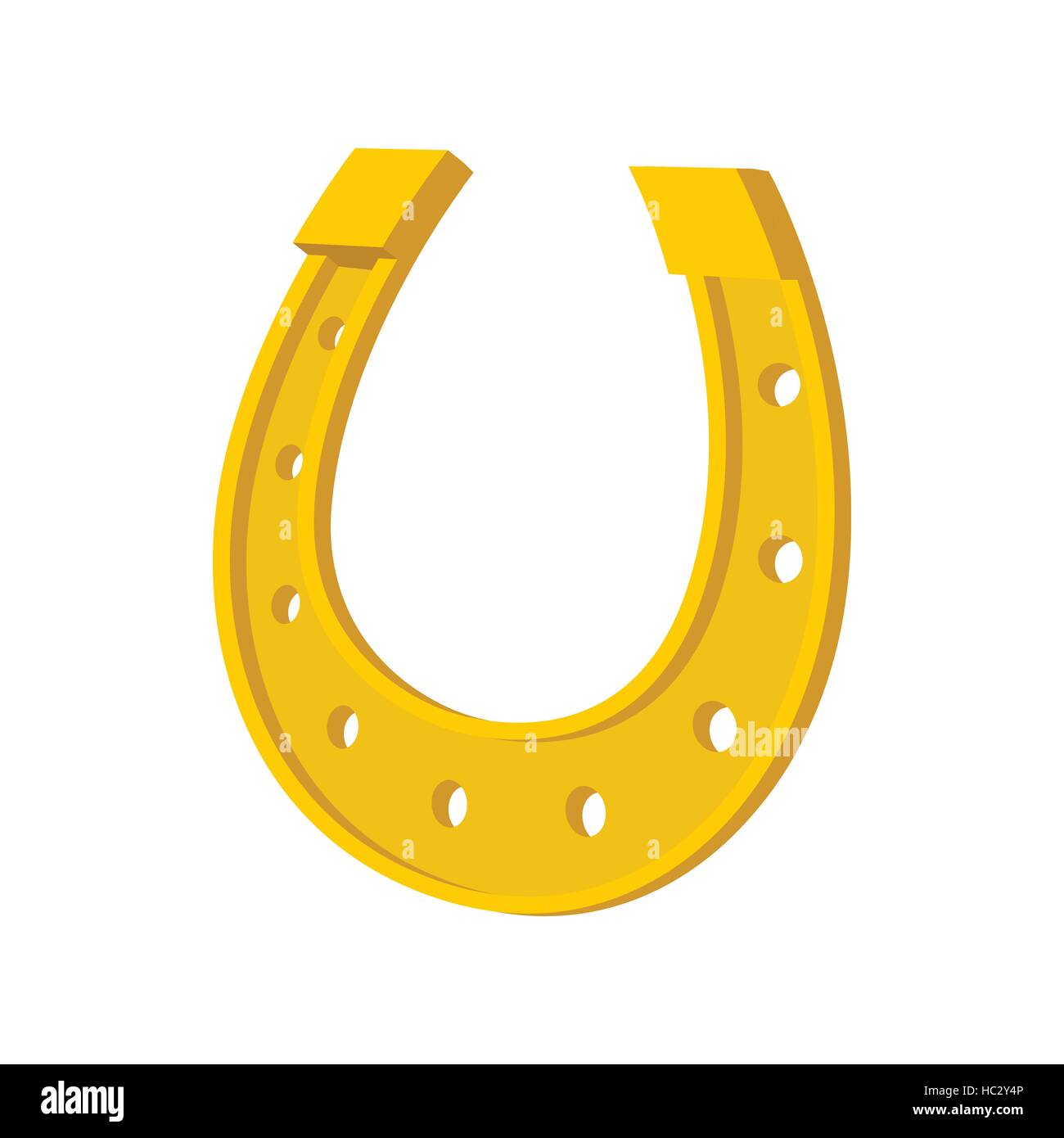 Golden horseshoe cartoon icon Stock Vector Image & Art - Alamy