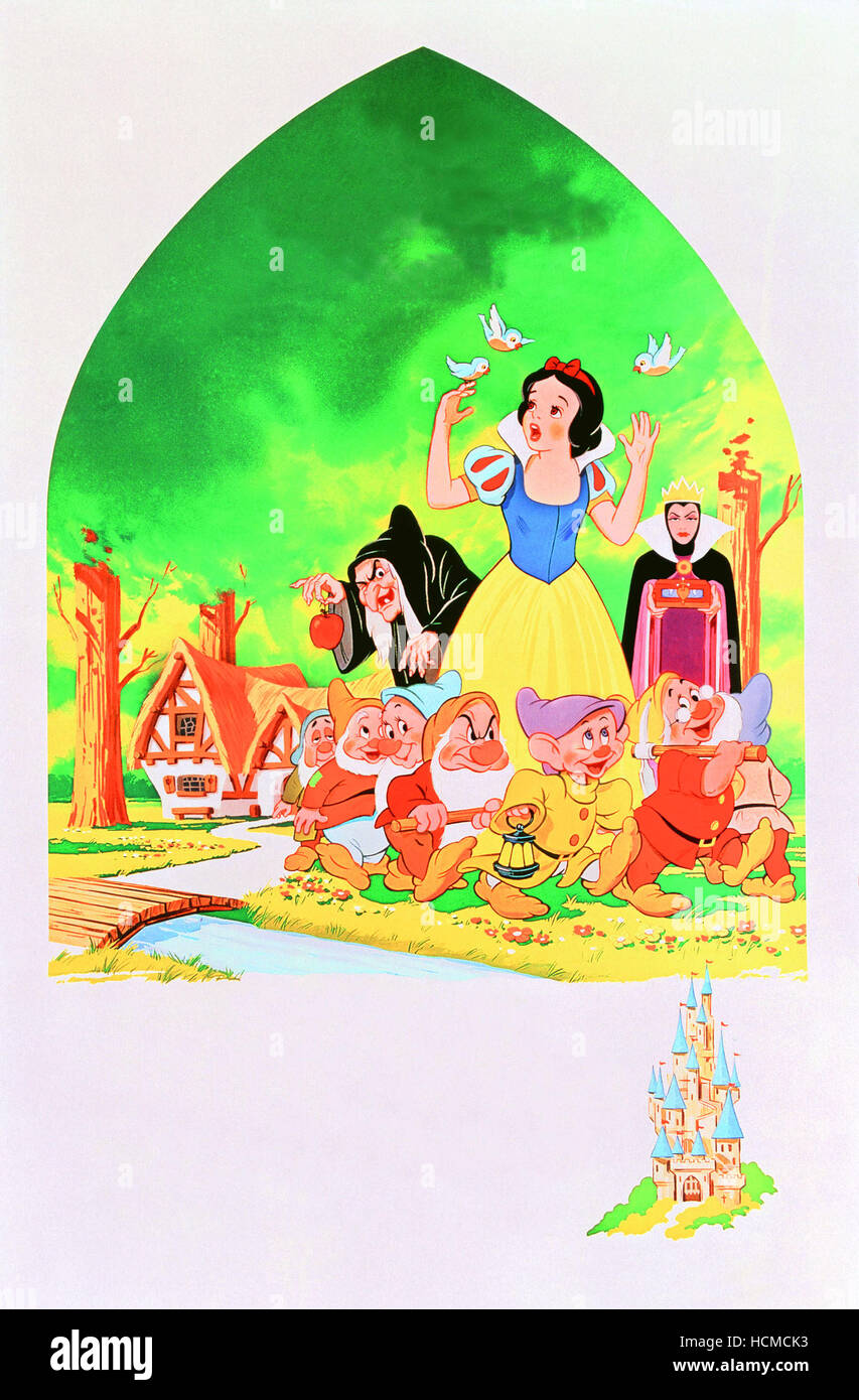Snow White And The Seven Dwarfs Top Wicked Witch Snow White Queen Bottom Sleepy Happy 