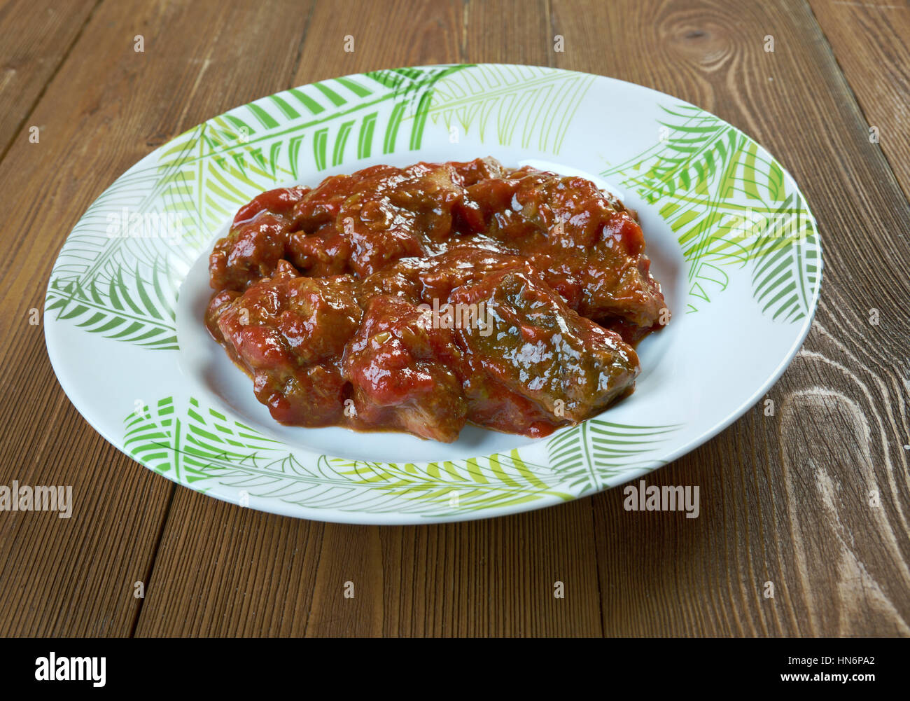 Nigerian Beef Stew ,tomato based stew Stock Photo Alamy