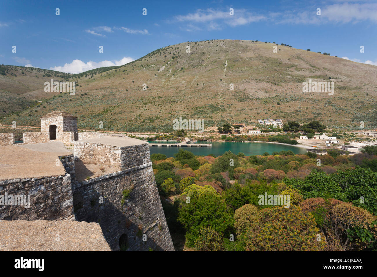 Albania, Albanian Riviera, Port Palermo, Ali Pasha Castle Stock Photo 