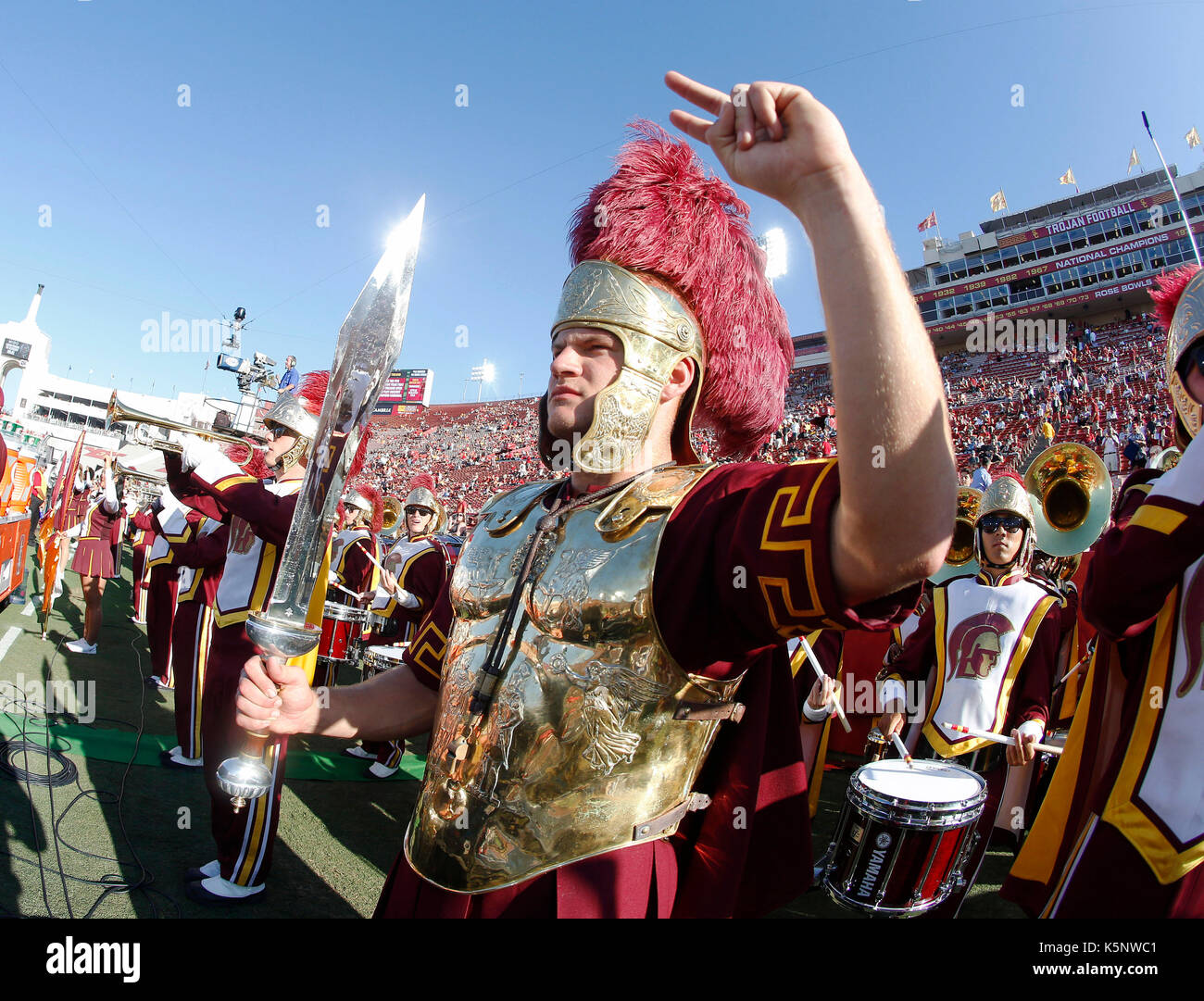 September 09 2017 Usc Trojans Mascot Tommy Trojan In Action Before The Game Against The 6529