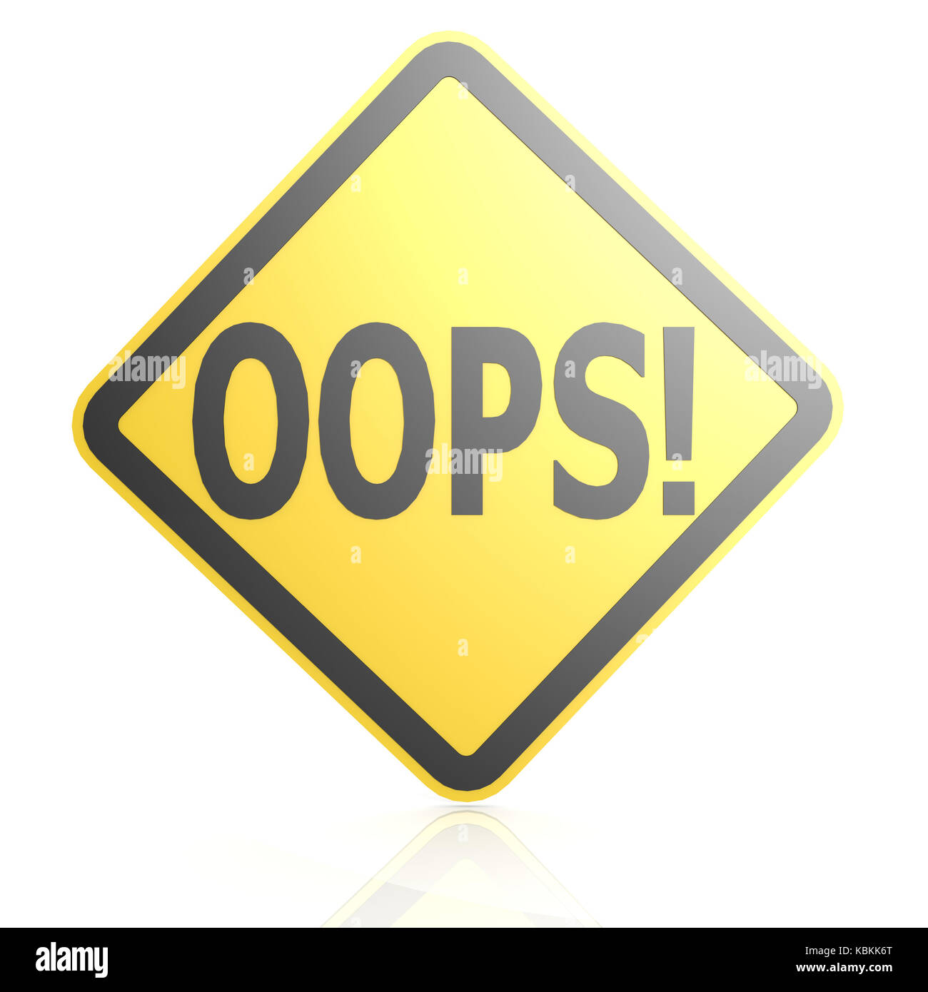 Oops sign board Stock Photo - Alamy