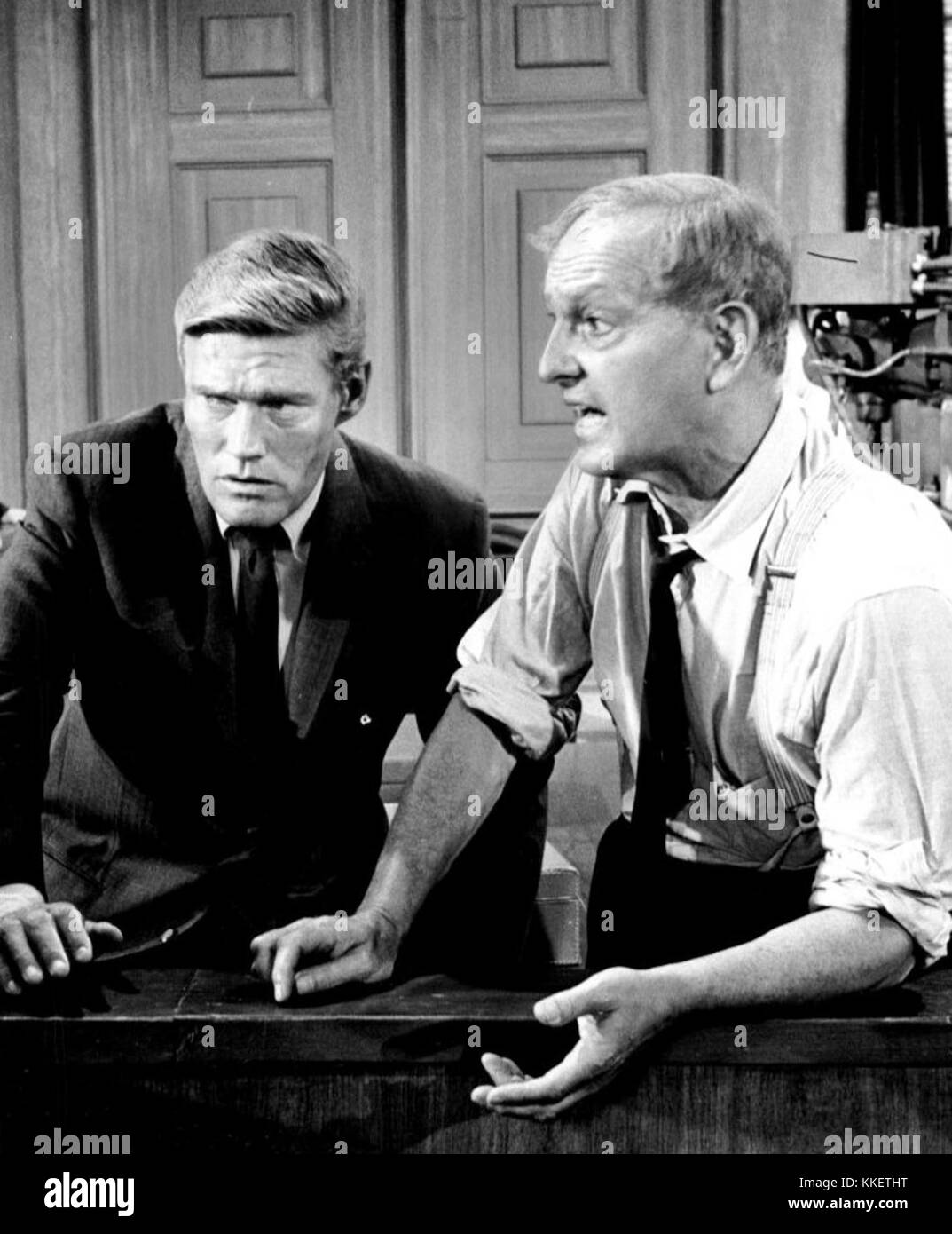 Chuck Connors Joseph Schildkraut Arrest and Trial 1963 Stock Photo - Alamy