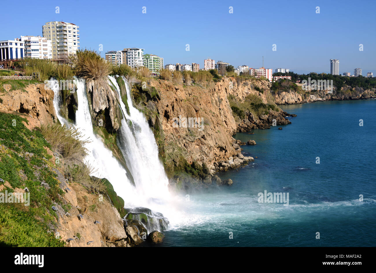 Lower Duden Waterfalls In Antalya Turkey Stock Photo Alamy