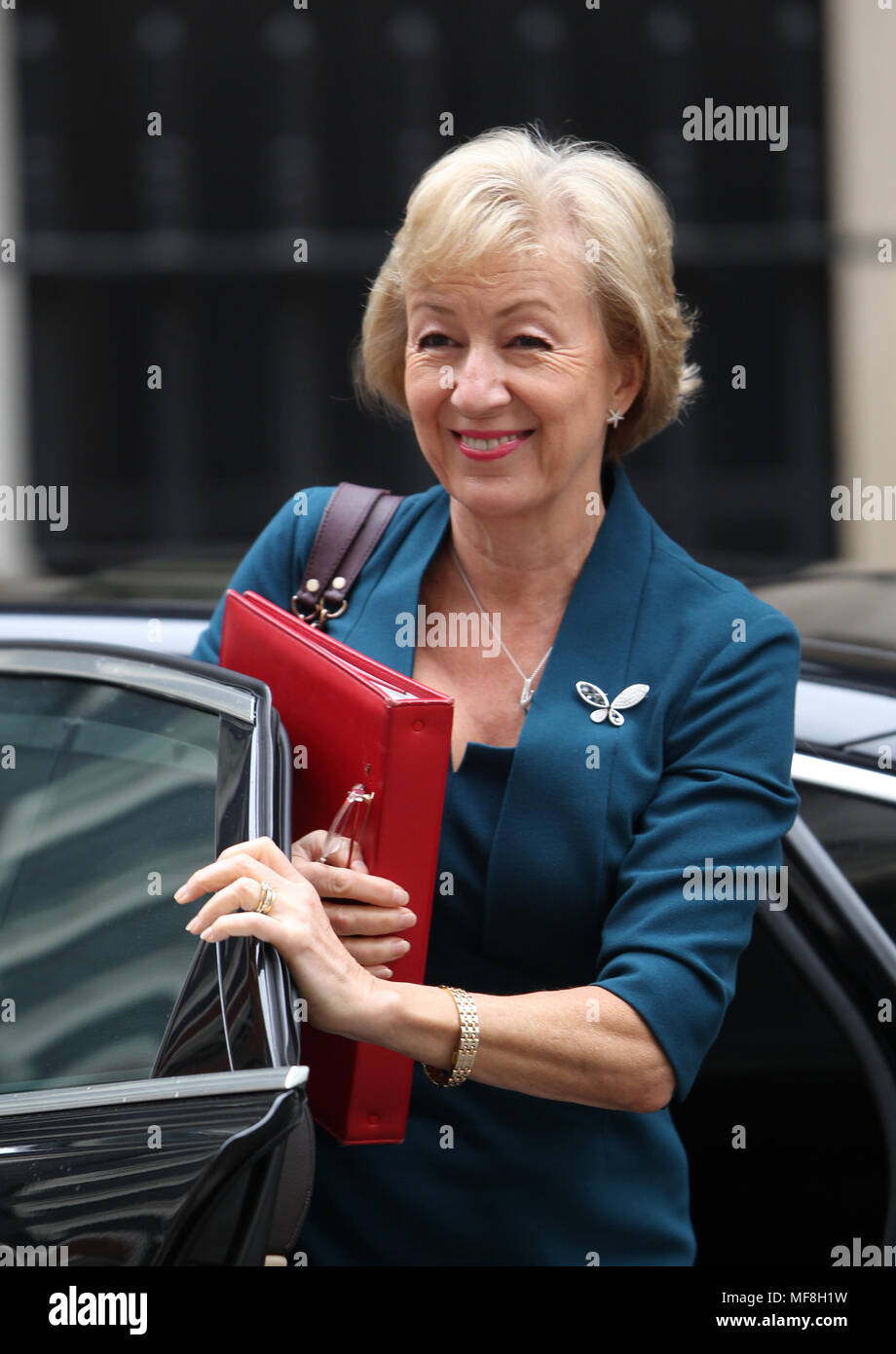 London Uk 24th April 2018 Andrea Leadsom Leader Of The Commons Seen Attending A Cabinet 