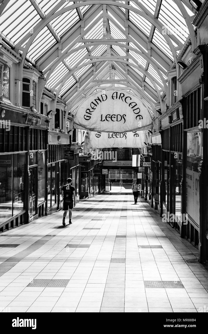 The Grand Arcade Leeds Yorkshire England Uk Stock Photo Alamy