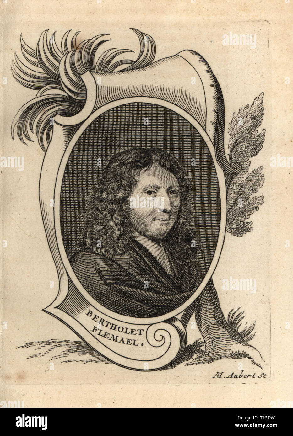 Portrait of Bertholet Flemalle, Belgian Baroque painter 1614-1675 ...