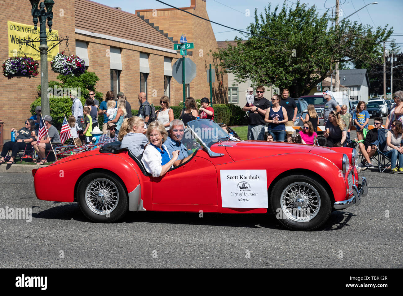 City of Lynden mayor Scott Korthuis in the Lynden Farmers Day Parade