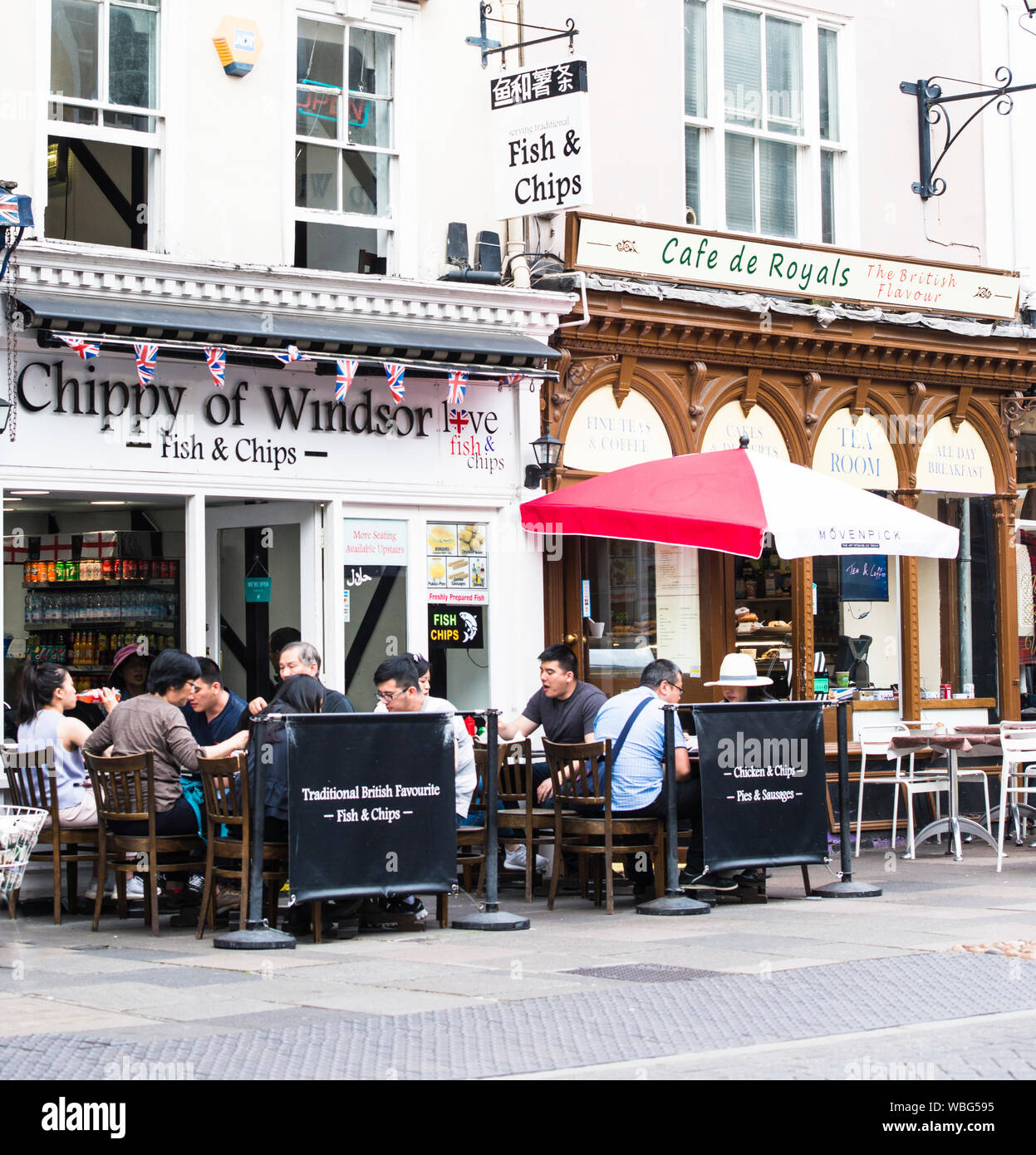 Chippy of Windsor, Fish and Chips restaurant, Windsor, England Stock ...