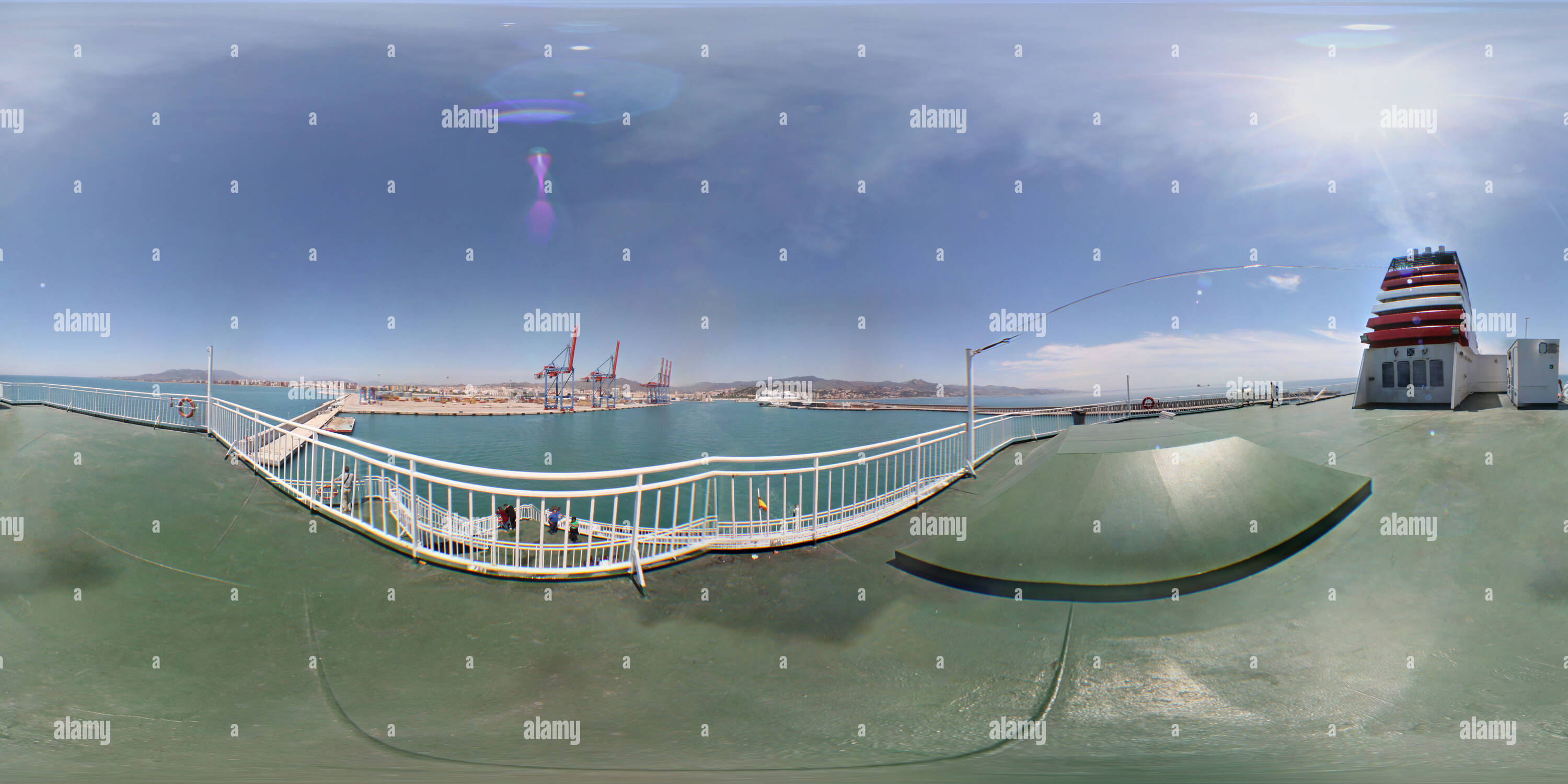 360° view of The return to Nadorcity Alamy